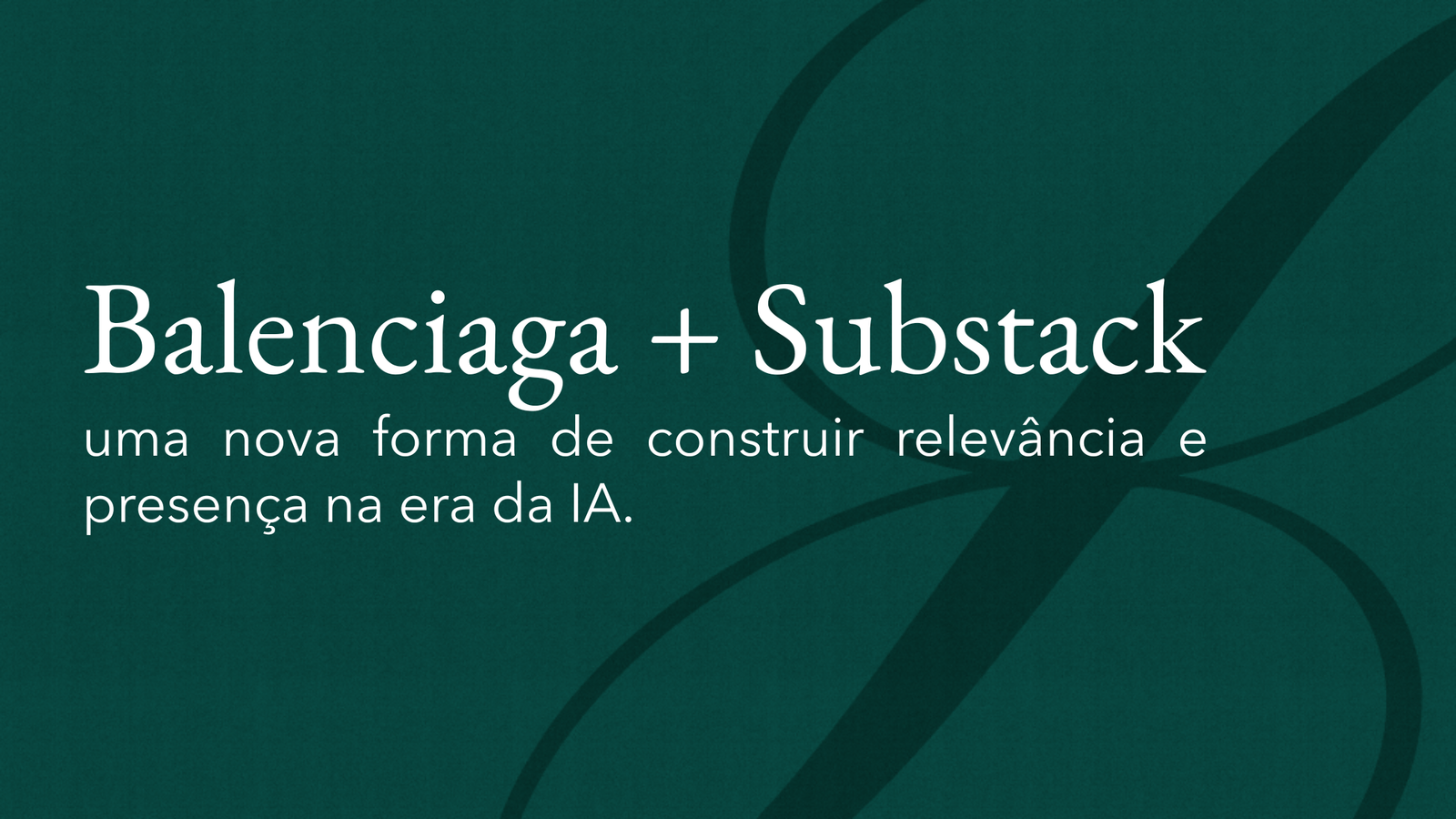 balenciaga substack e IA