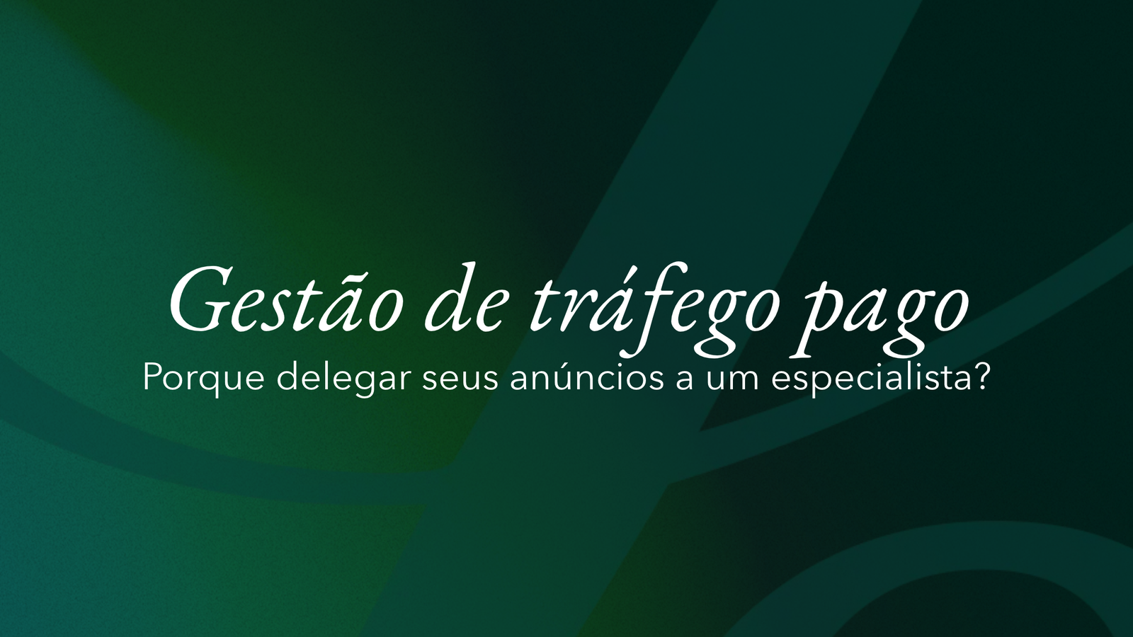 Gestão de Tráfego Pago Blog Cover